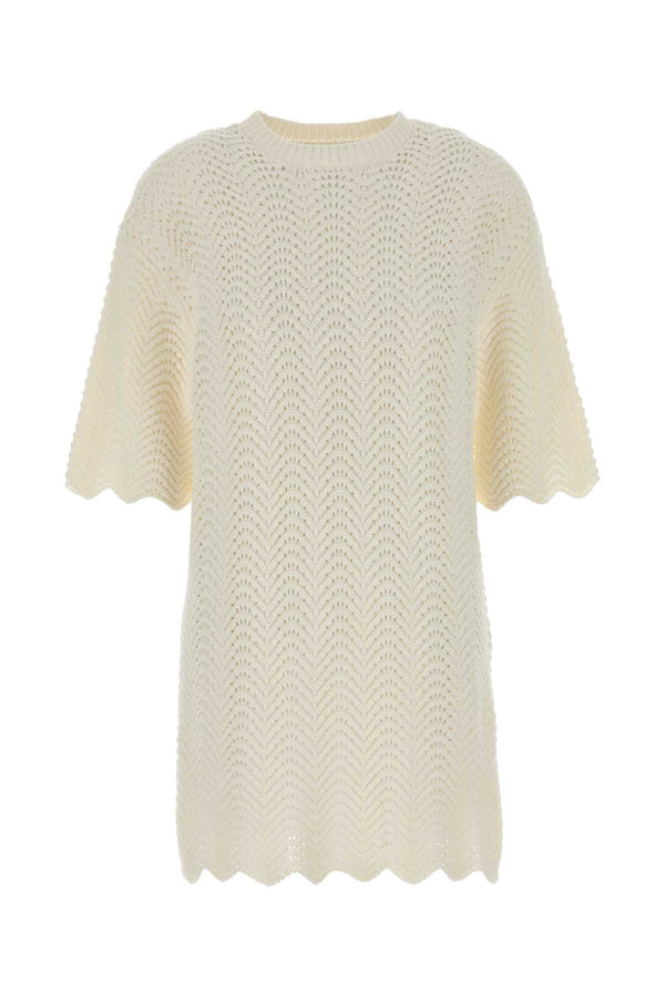 Loulou De Saison 100% Cotton dress in ivory