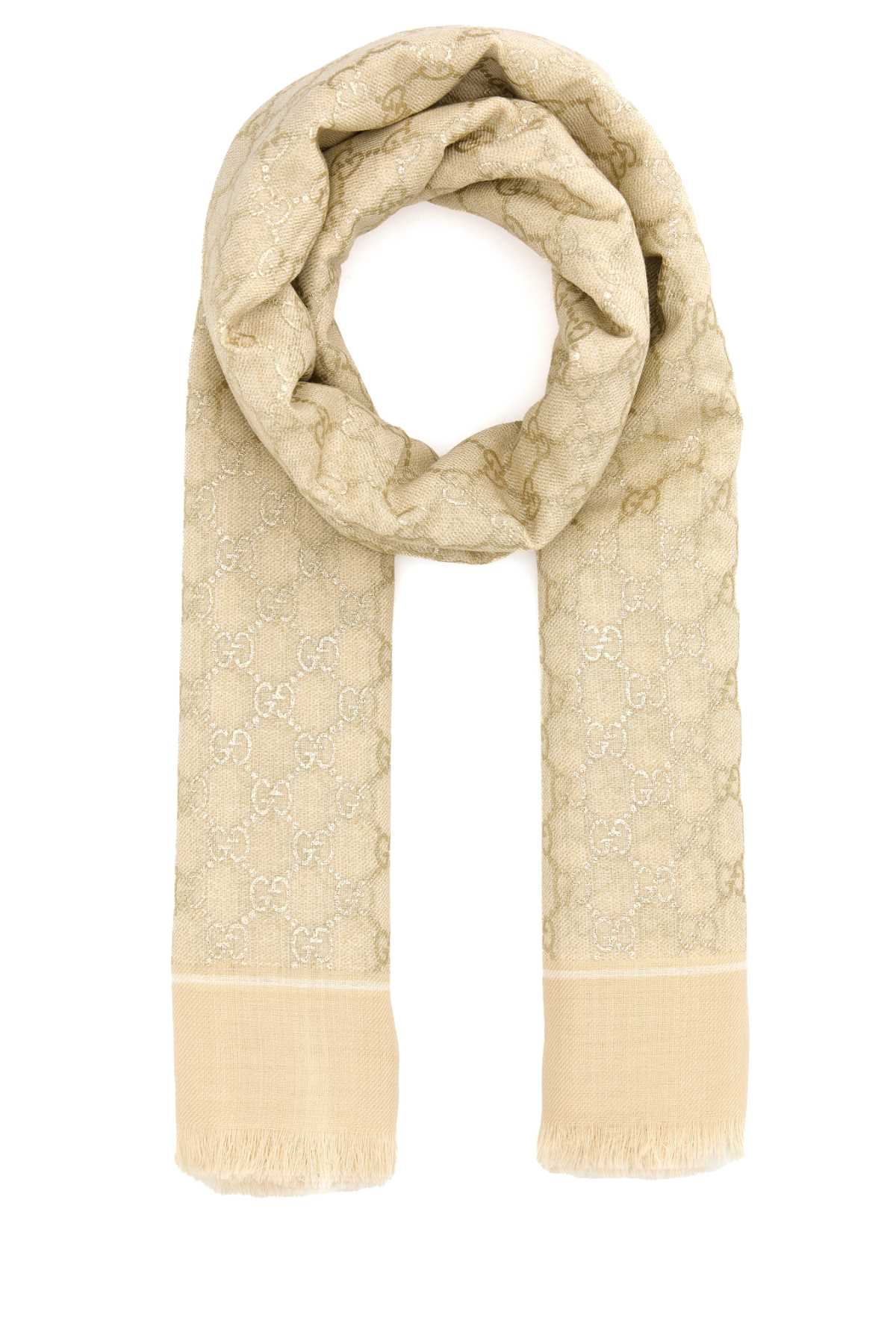 Whiteivory Wool Fabric Sciarpe E Foulard