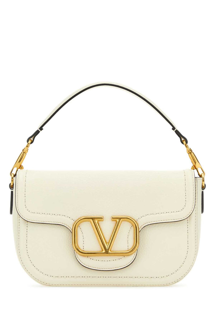 Ivory Leather Alltime Shoulder Bag Borse A Mano