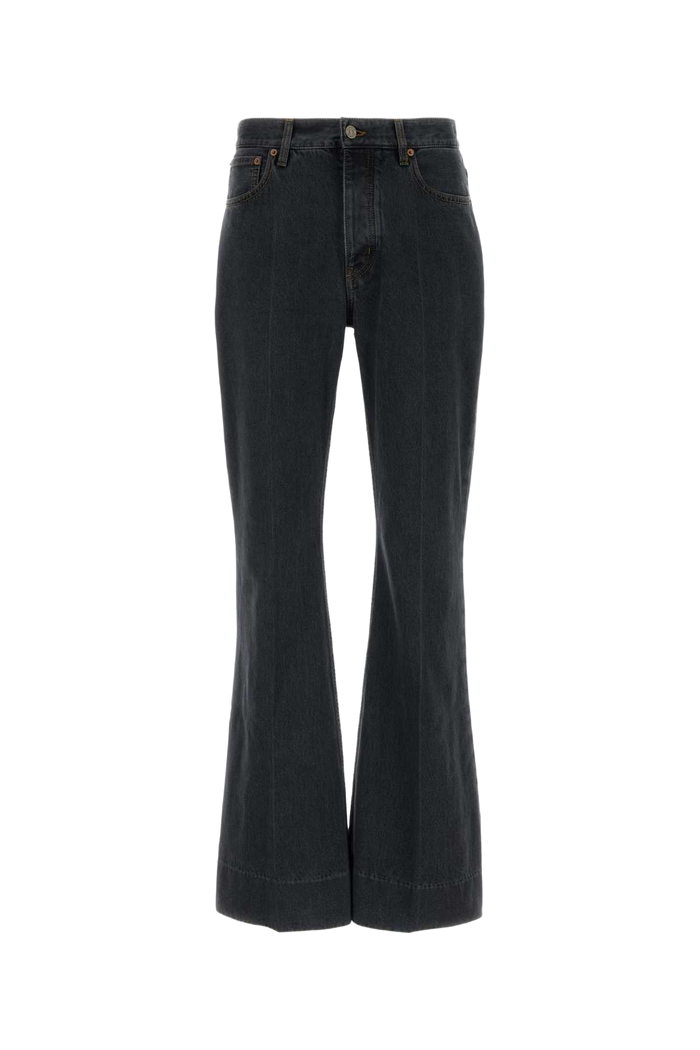 Black Denim Jeans Nero Exterior: Cotton