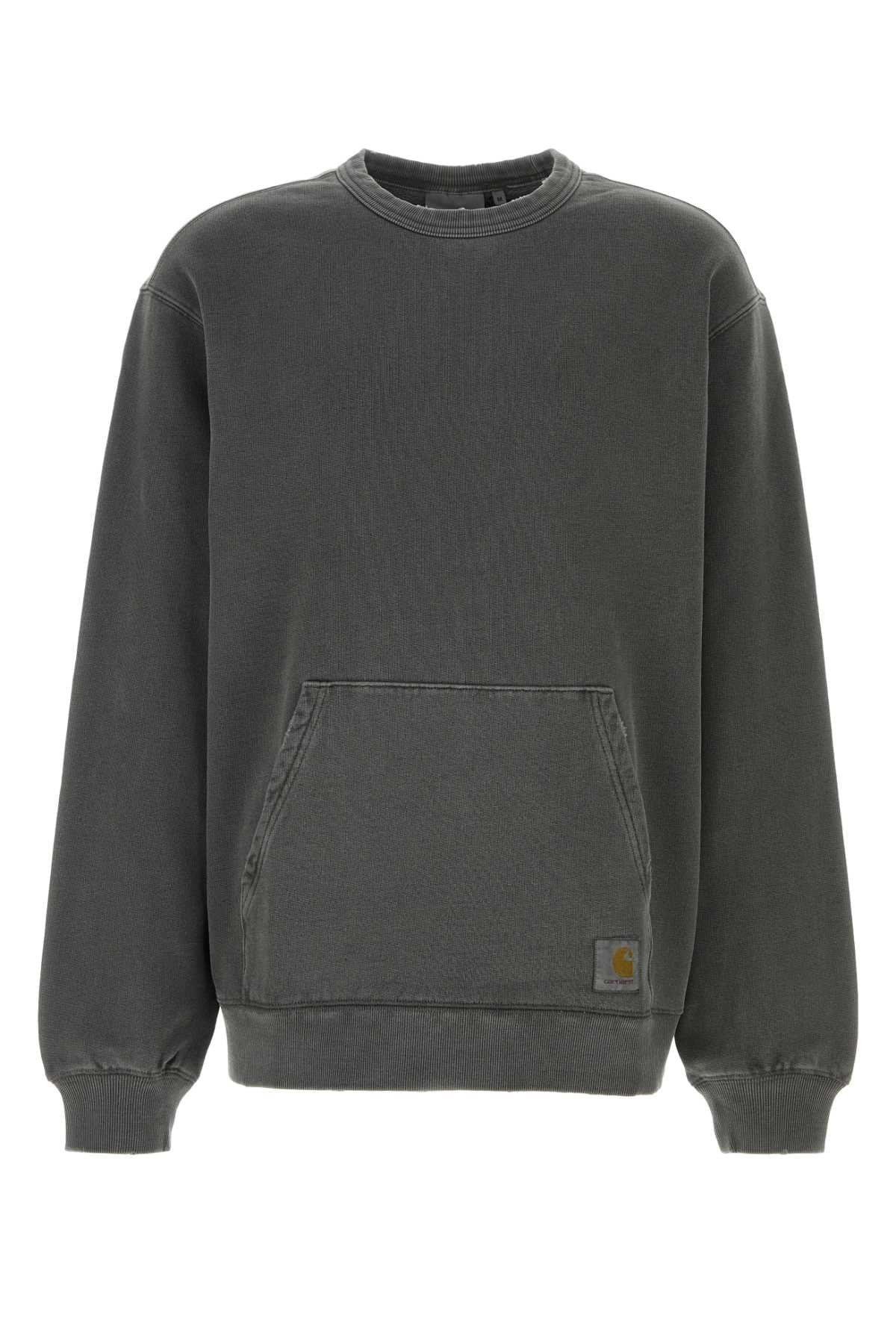 Dark Grey Cotton Torion Sweat Black Exterior: Felpe
