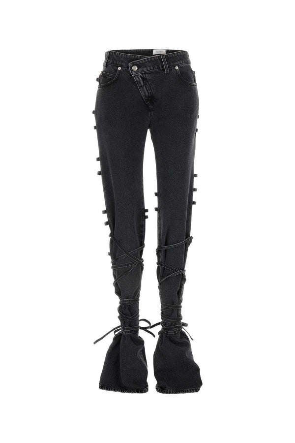 Alexander McQueen 100% Cotton jeans in black