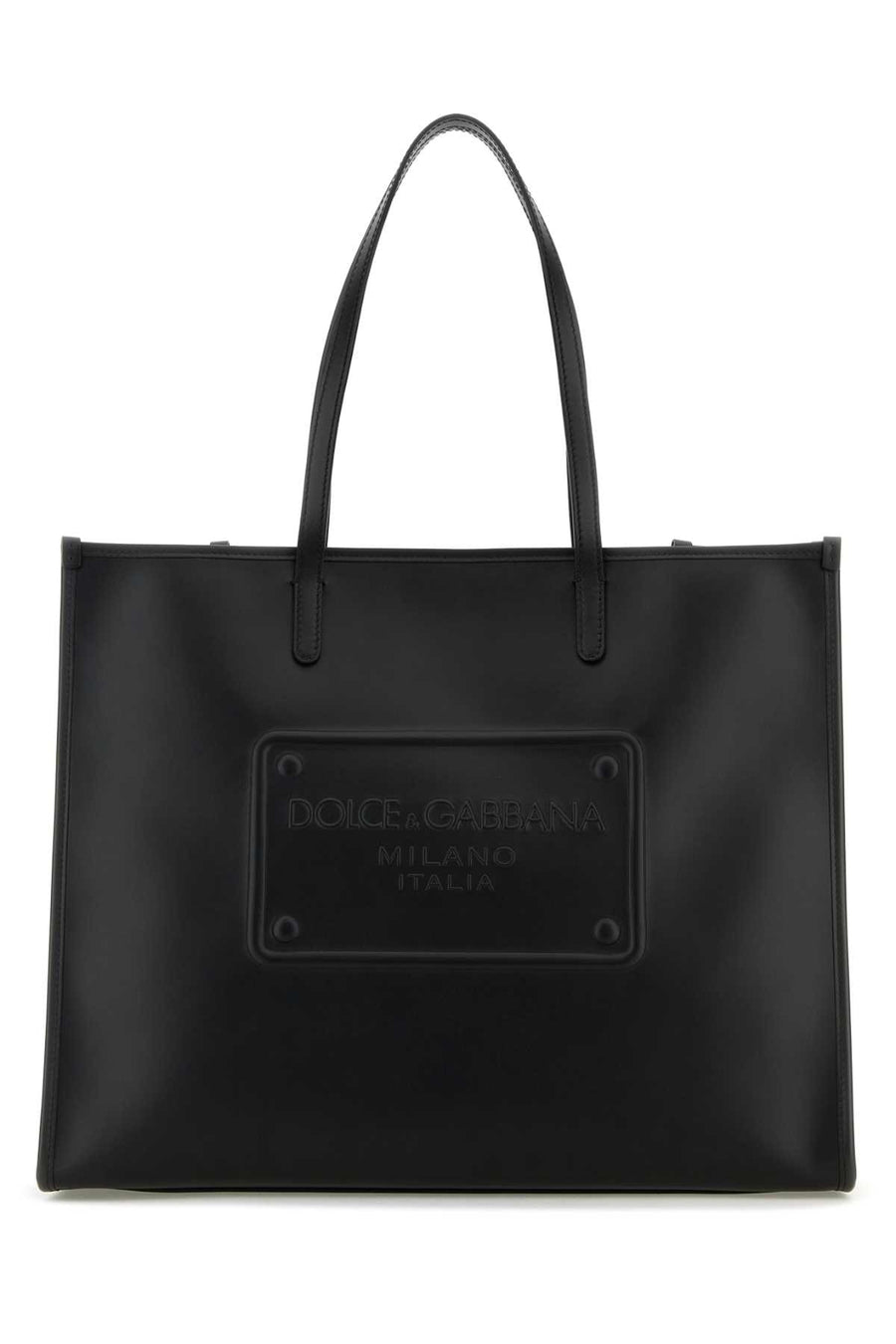 Dolce & Gabbana Exterior: 100% Calf. Lining: 75% Cotton tote bag in black