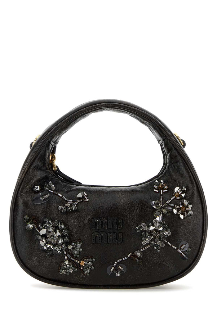 Dark Brown Nappa Leather Handbag Caffe Borse A Mano
