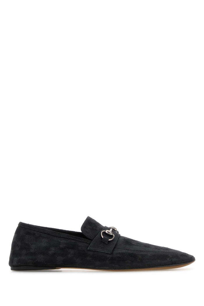 Gg Fabric Loafers Black Mocassini