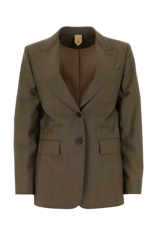 Max Mara Apice 84% Virgin wool blazer in brown
