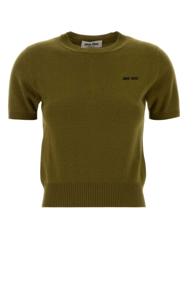 Miu Miu 100% Wool sweater in green