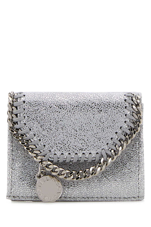 Stella McCartney 100% polyester wallet in silver