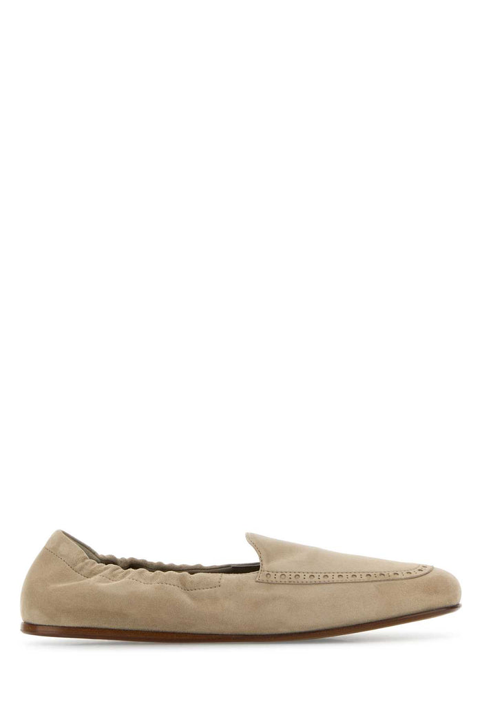Beige Suede Rika Loafers Desert Mocassini