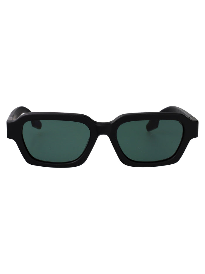 Vs0002sun 003 003-mbk/g15 Matte Black Green Acetate Sunglasses