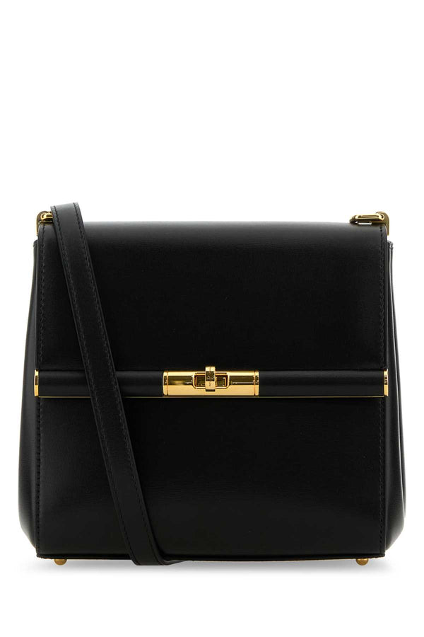 Dolce & Gabbana Exterior: 100% Calf; Lining: 100% Lamb; Finishing: Golden metal crossbody bag in black