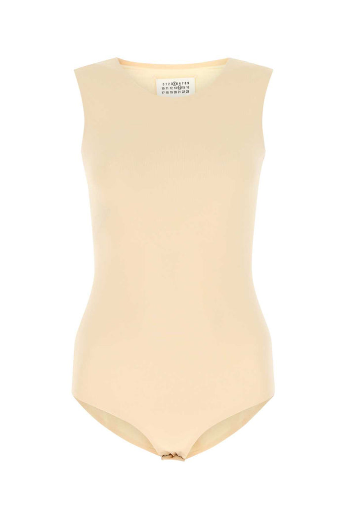 Skin Pink Stretch Viscose Bodysuit 118 Exterior: Elastane Maglie