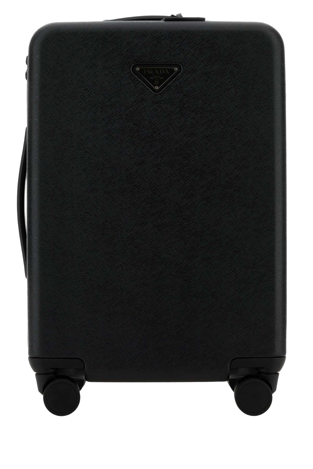 Black Polycarbonate Trolley Nero Exterior: Borse A Mano