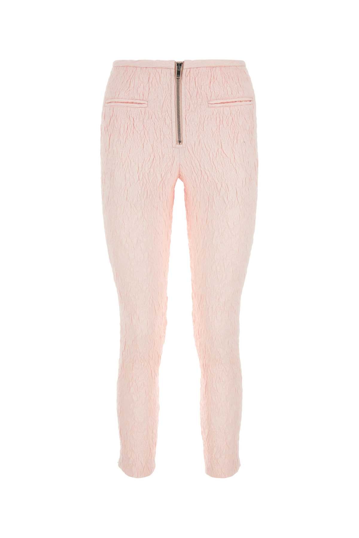 Light Pink Polyester Blend Pernel Pant Lightpink Pantaloni