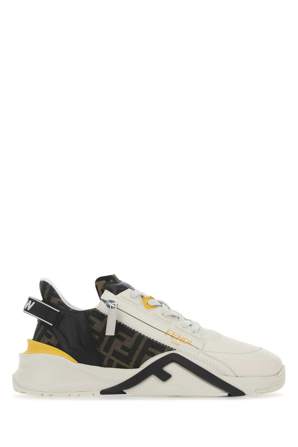 Fendi 100% Leather sneaker in multicolor