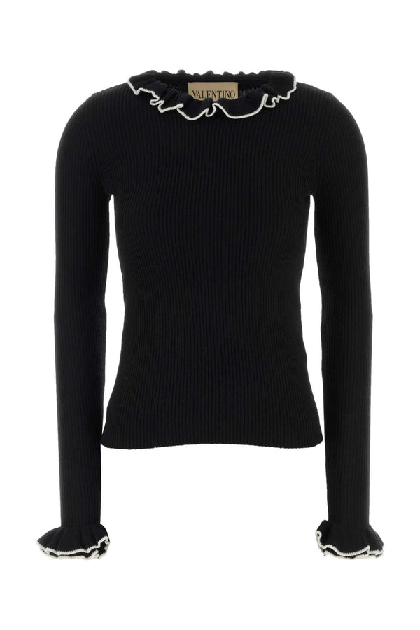 Valentino Garavani 100% Virgin wool sweater in black