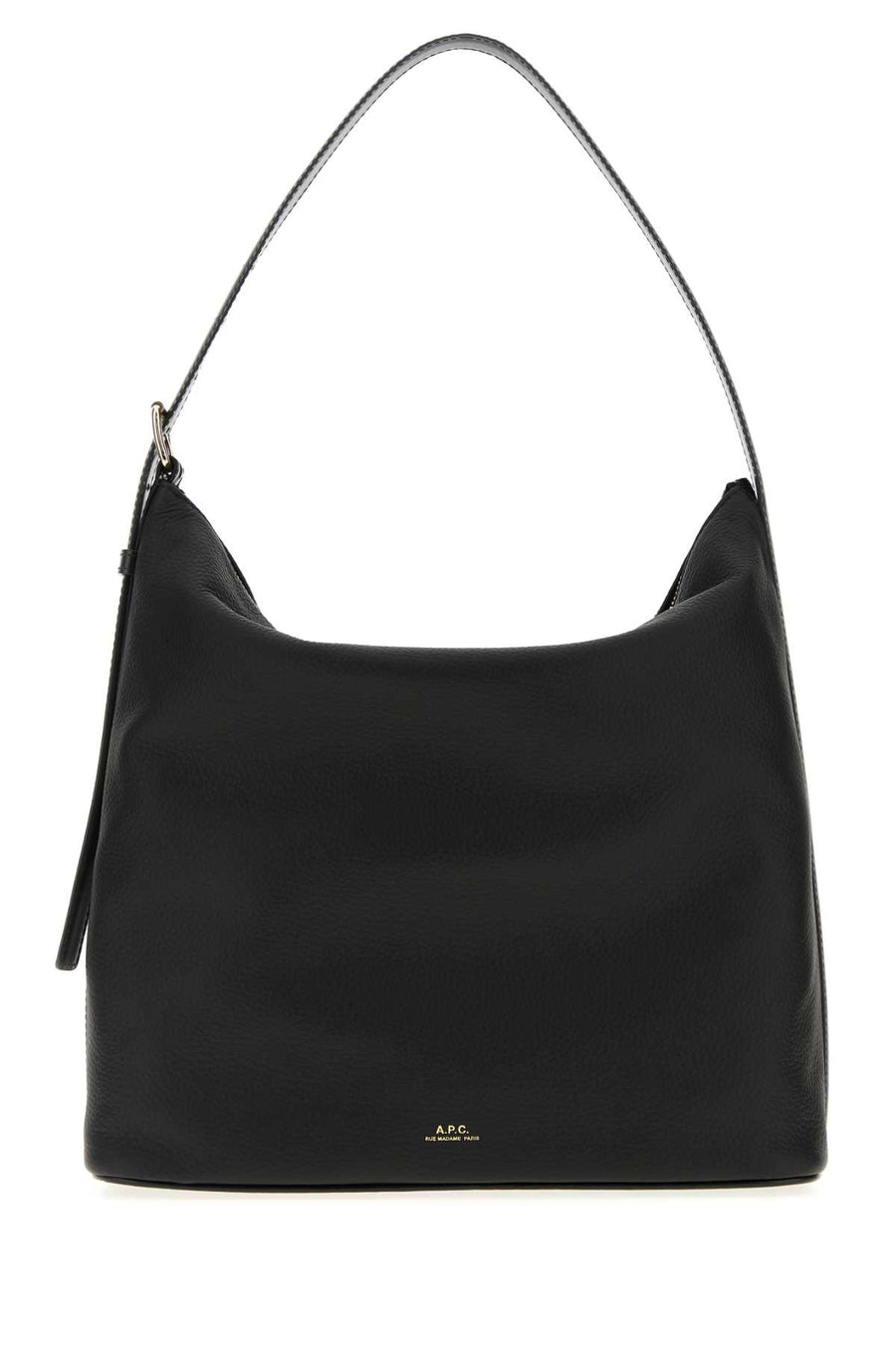 A.P.C. 100% Calf leather shoulder bag in black