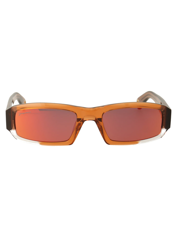Les Lunettes Altu Multi Brown Acetate Sunglasses