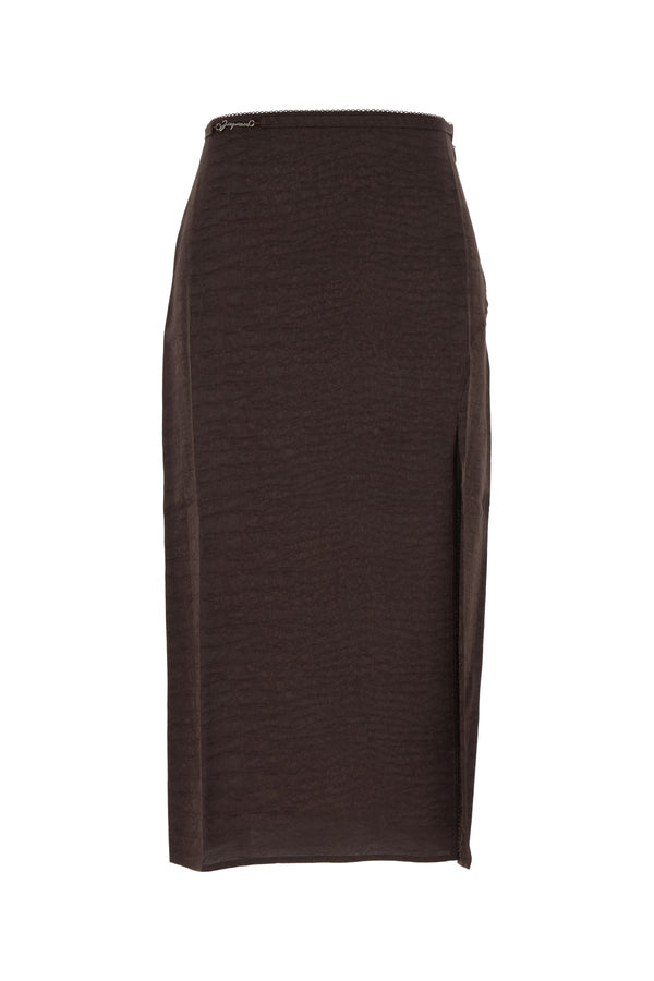 Jacquemus Jupe Knit skirt in brown