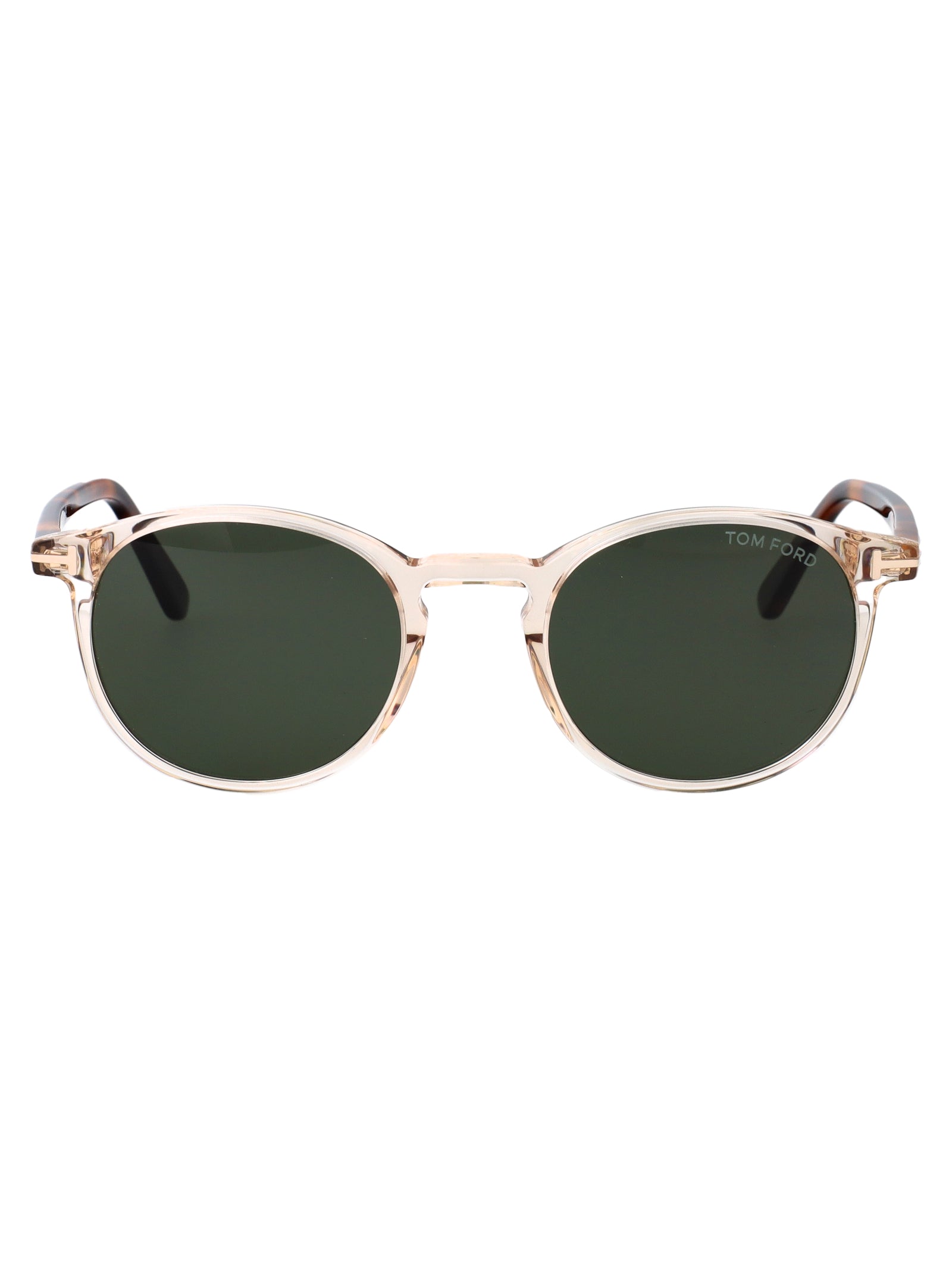 Ft0539 45n Marrone Chiaro Luc / Verde Acetate Sunglasses