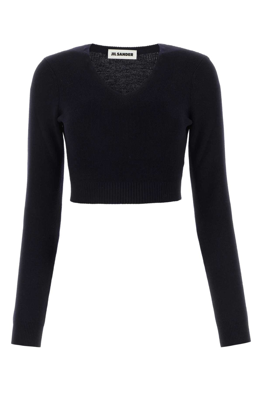 Jil Sander 100% Wool sweater in navy