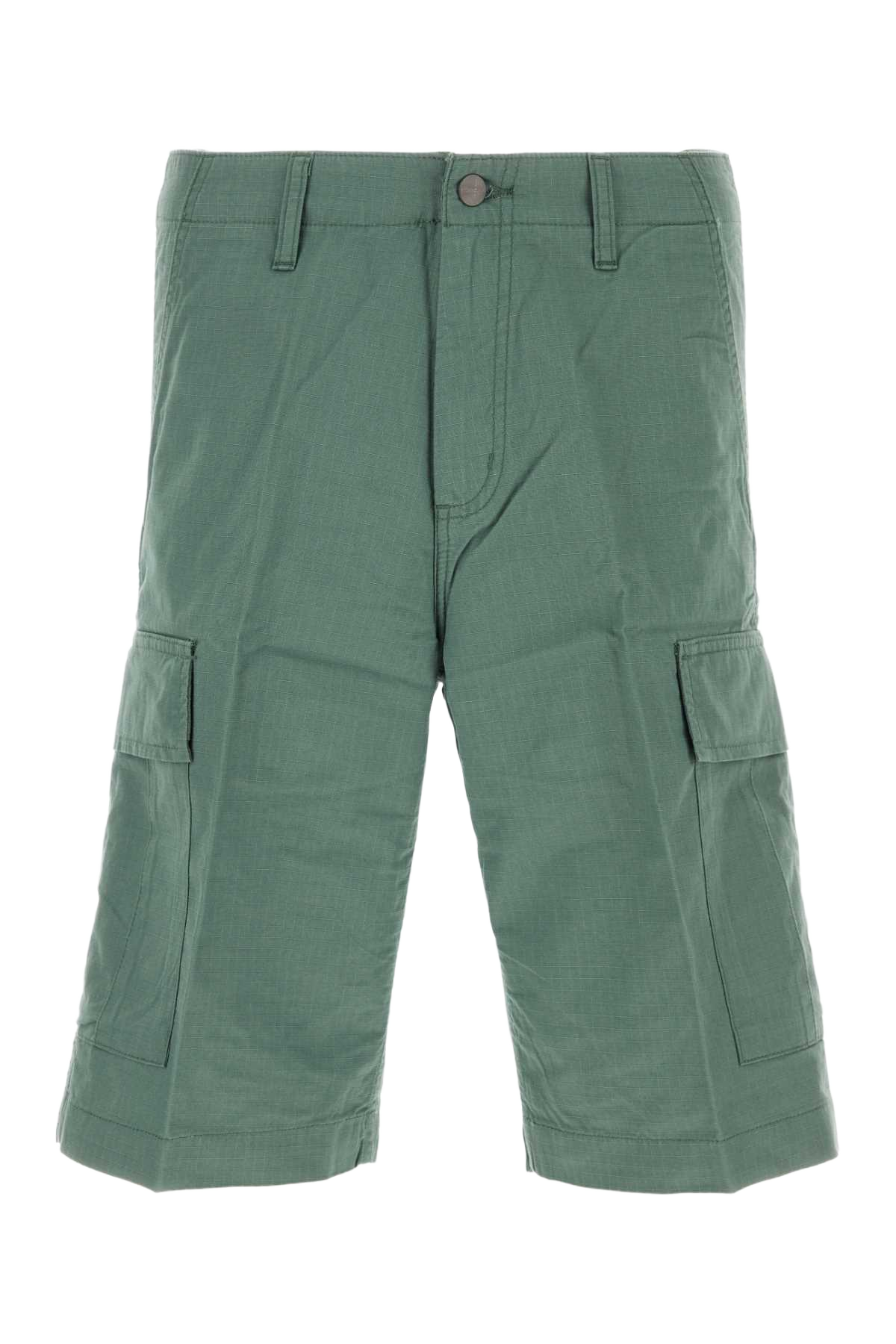 Green Cotton Regular Cargo Short Duckgreen Exterior