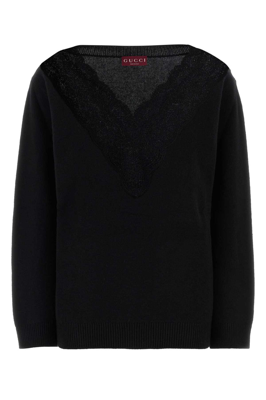 Gucci 70% Wool 30% Cashmere sweater in black