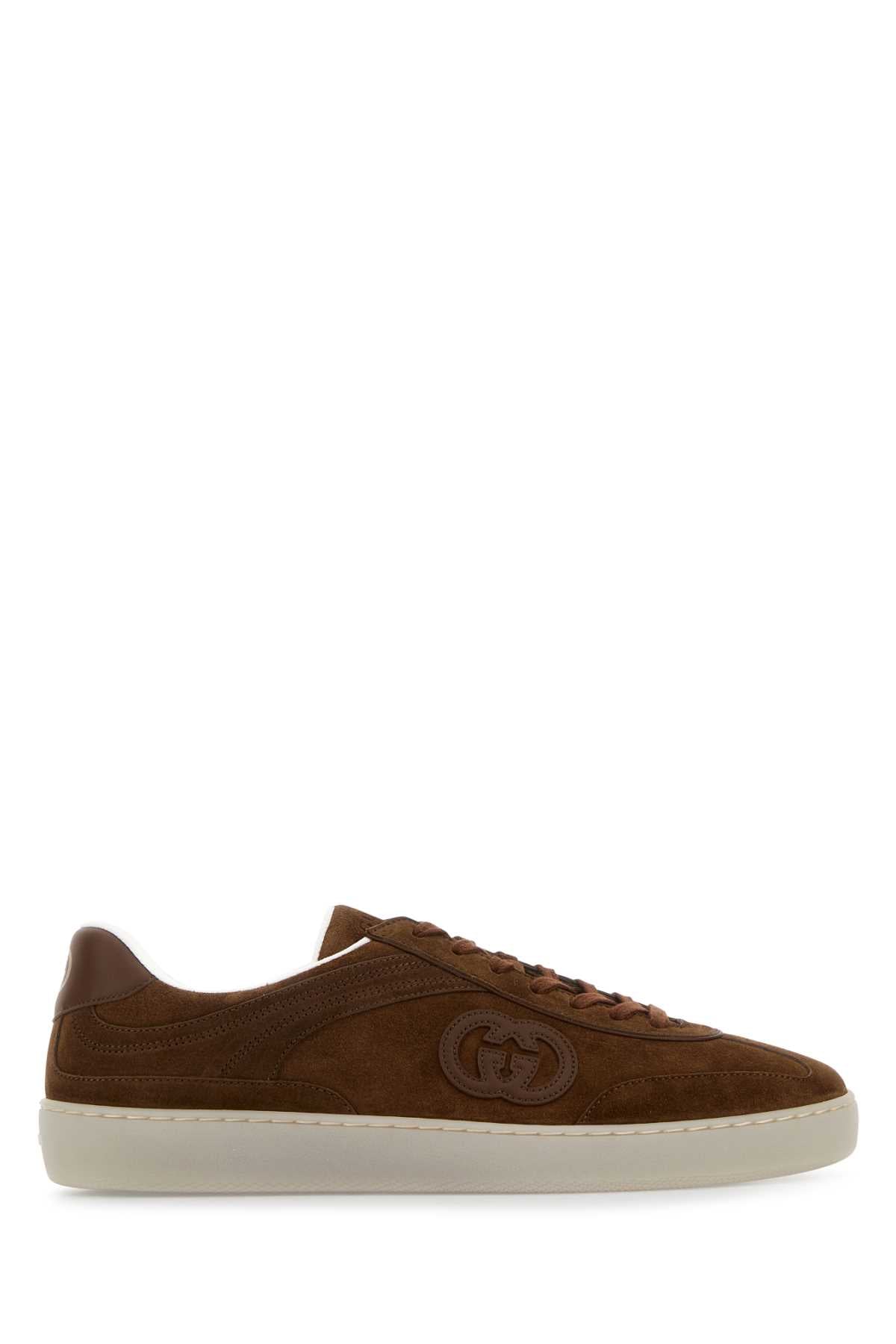 Brown Suede G75 Sneakers Beige