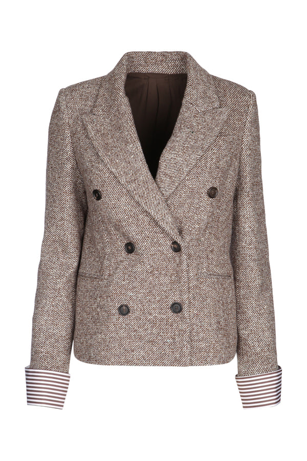Brunello Cucinelli 100% Cotton blazer in gray
