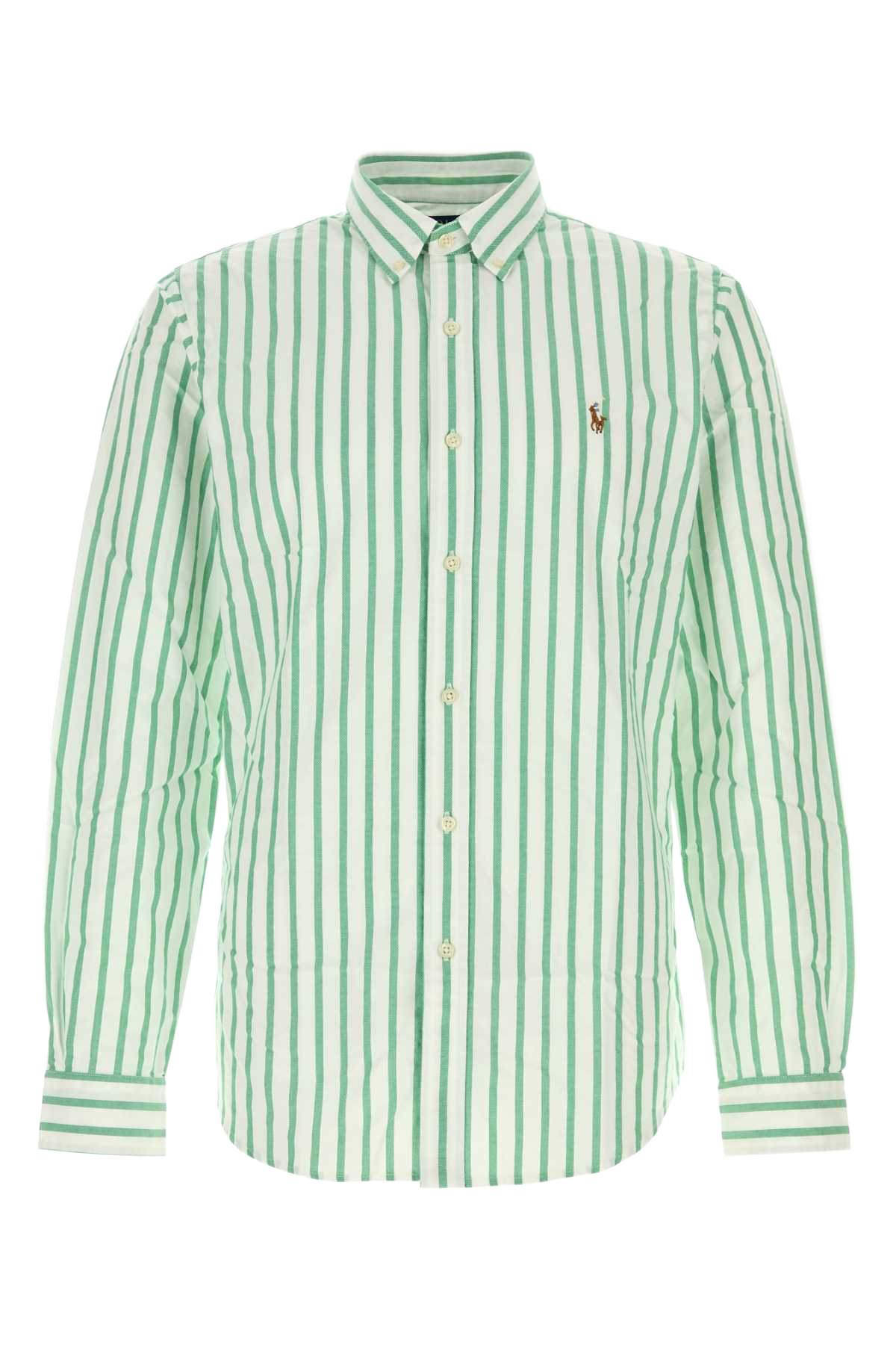 Embroidered Oxford Shirt 5149fsummeremeraldwhite Exterior: Cotton T-shirt