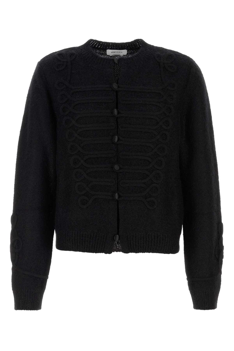 Alexander McQueen Cardi Wool Mix cardigan in black