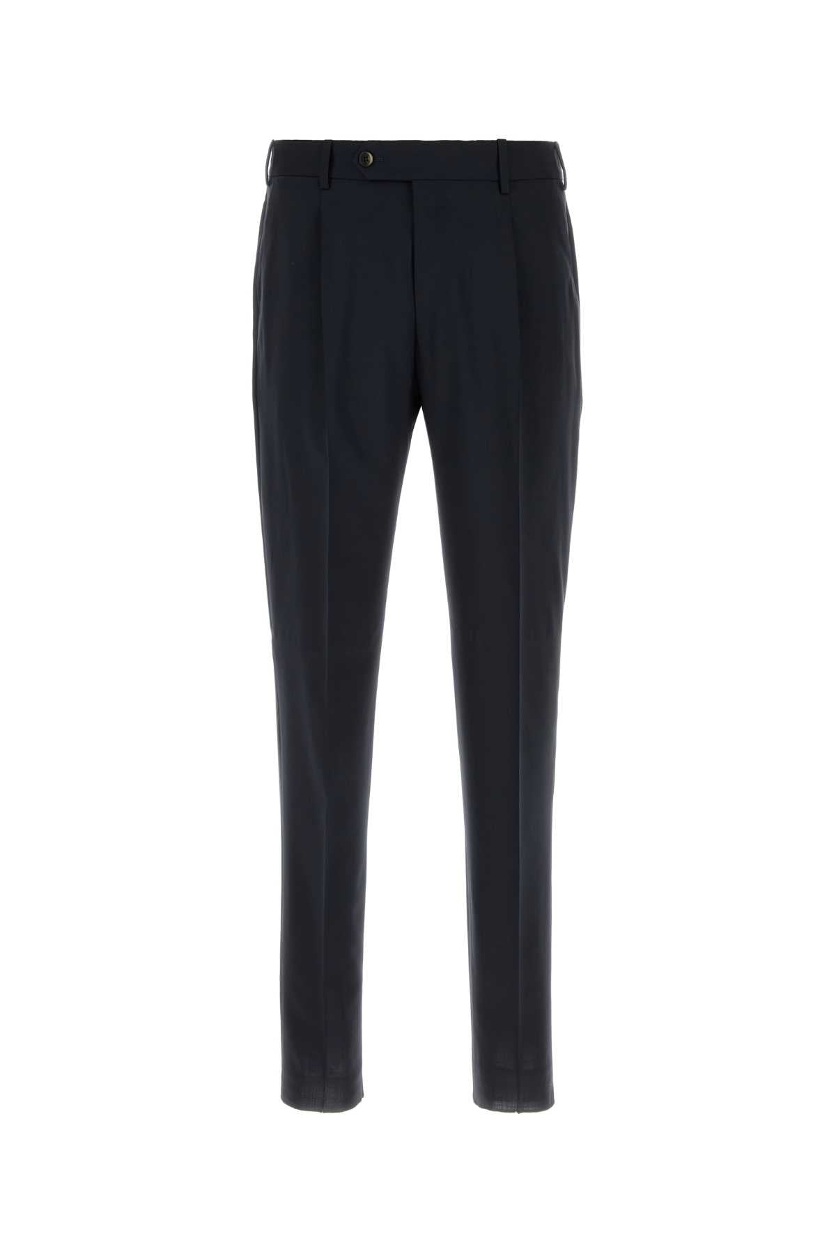 Midnight Blue Wool Pant 0370 Exterior: Virgin Pantaloni