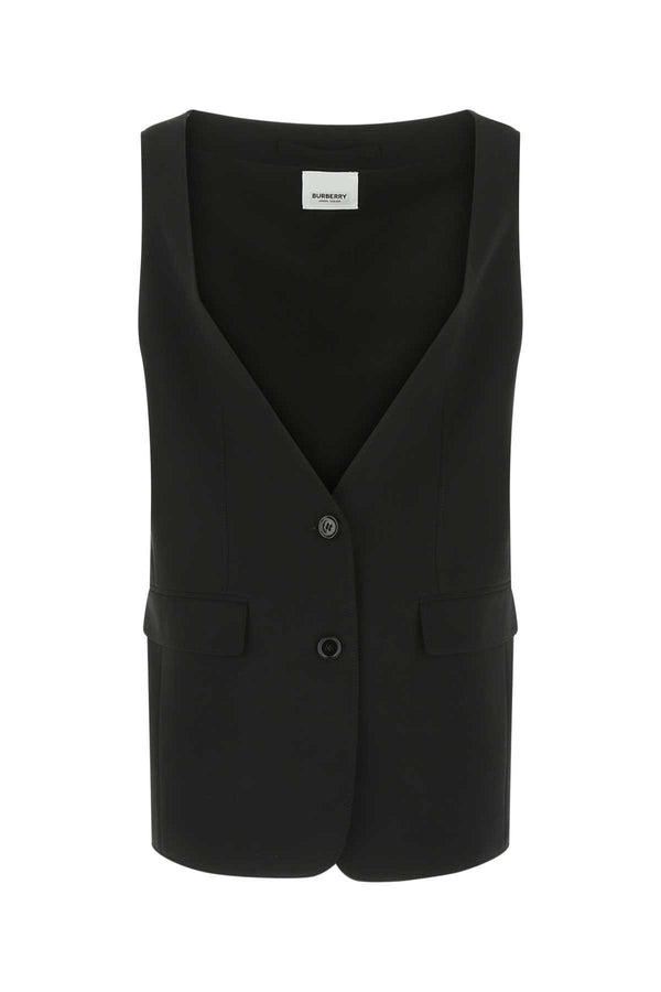 Burberry Exterior: 100% Silk; Lining: 100% Cupro vest in black