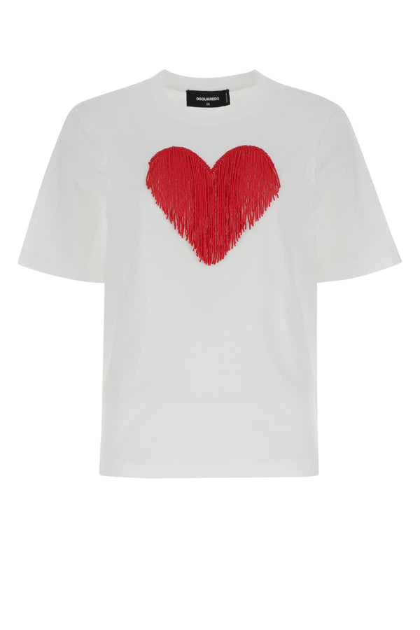 Dsquared2 100% Cotton t-shirt in white