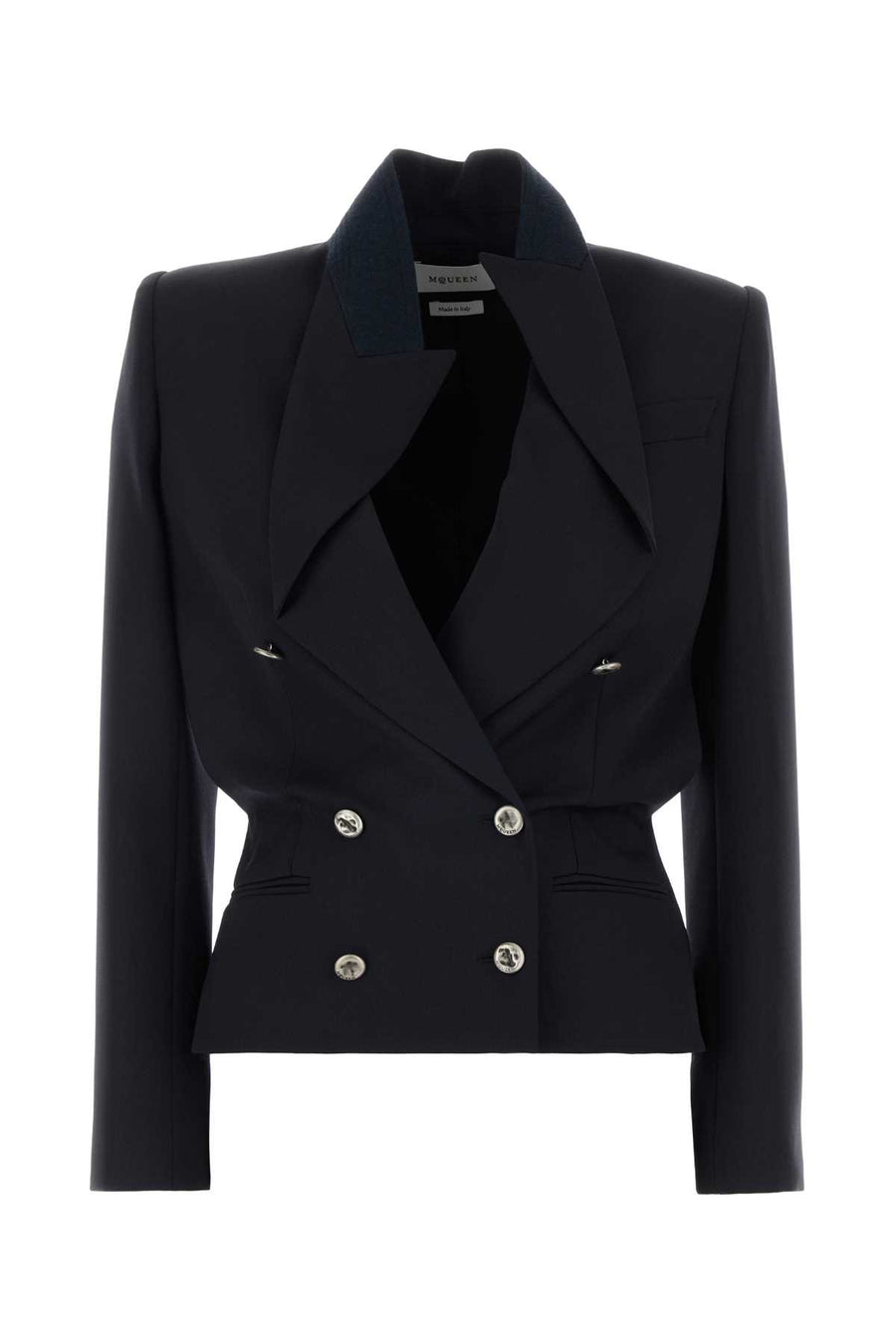 Alexander McQueen Exterior: 100% Wool blazer in navy