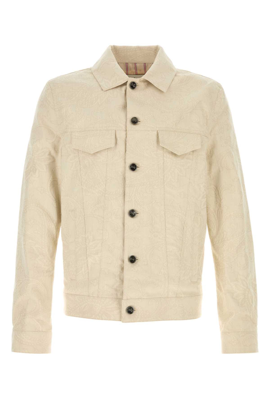 Etro Exterior: 98% Cotton 2% Elastane; Lining: 52% Viscose 48% Acetate jacket in beige
