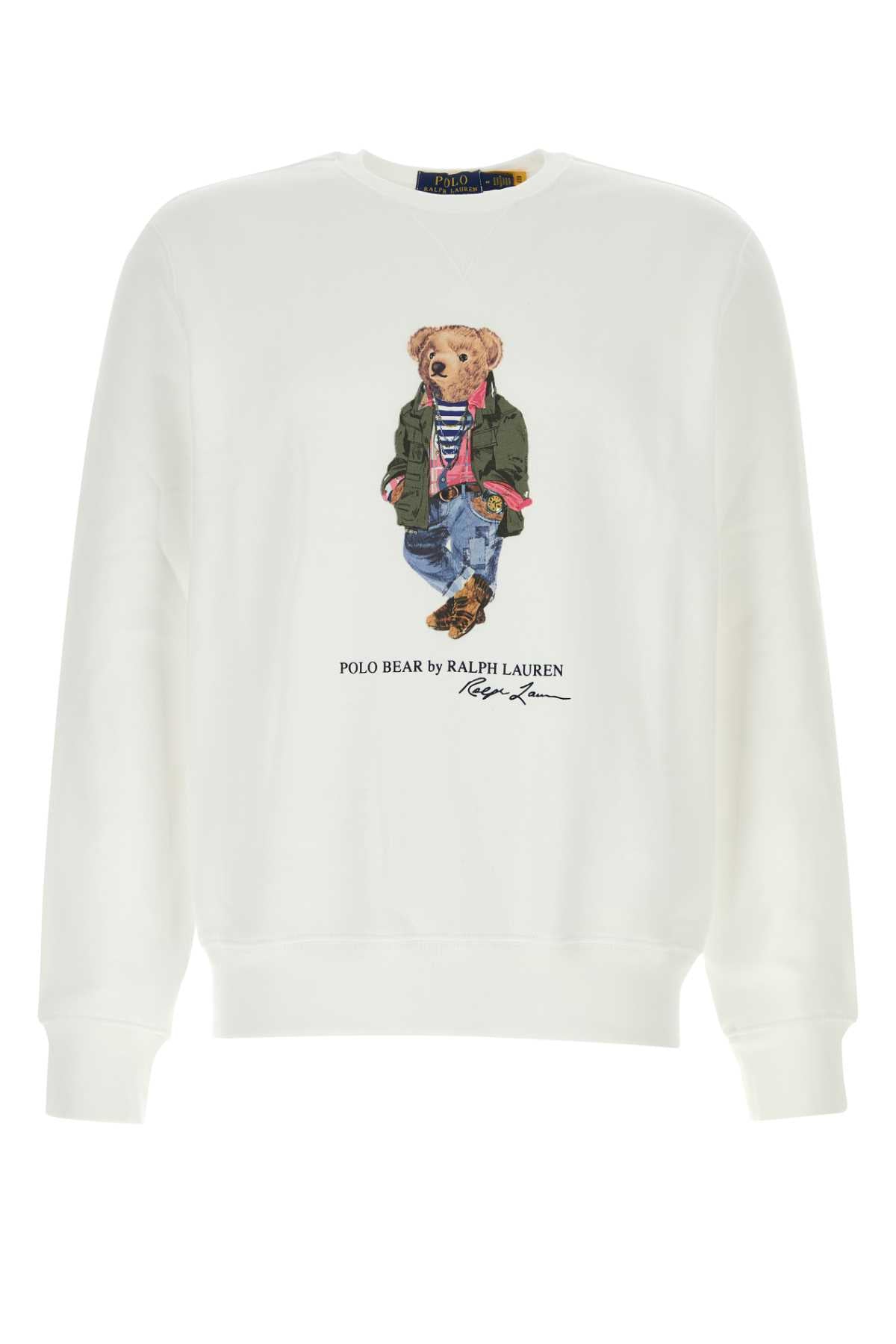 White Cotton Blend Sweatshirt Cr24white Exterior: Polyester Felpe