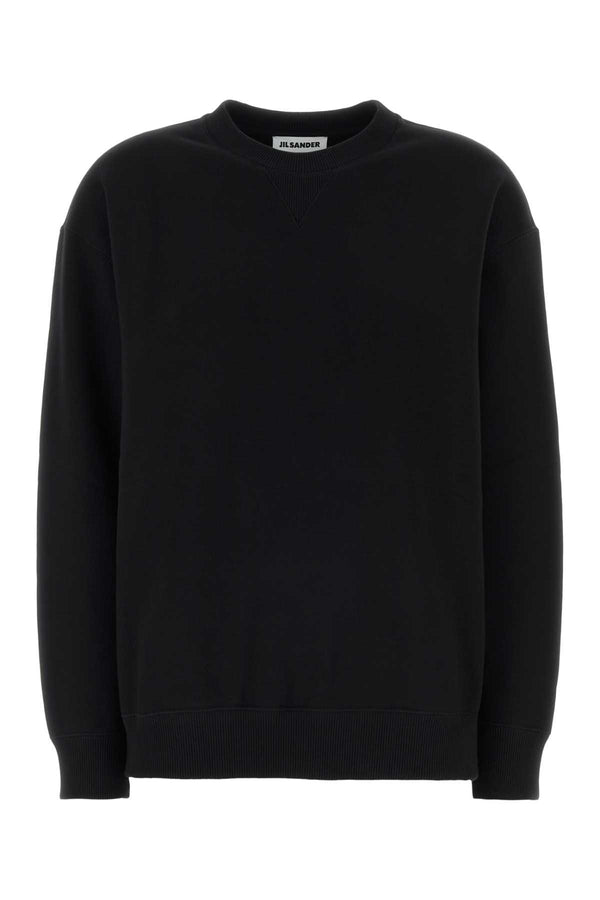 Jil Sander 100% Cotton sweater in black
