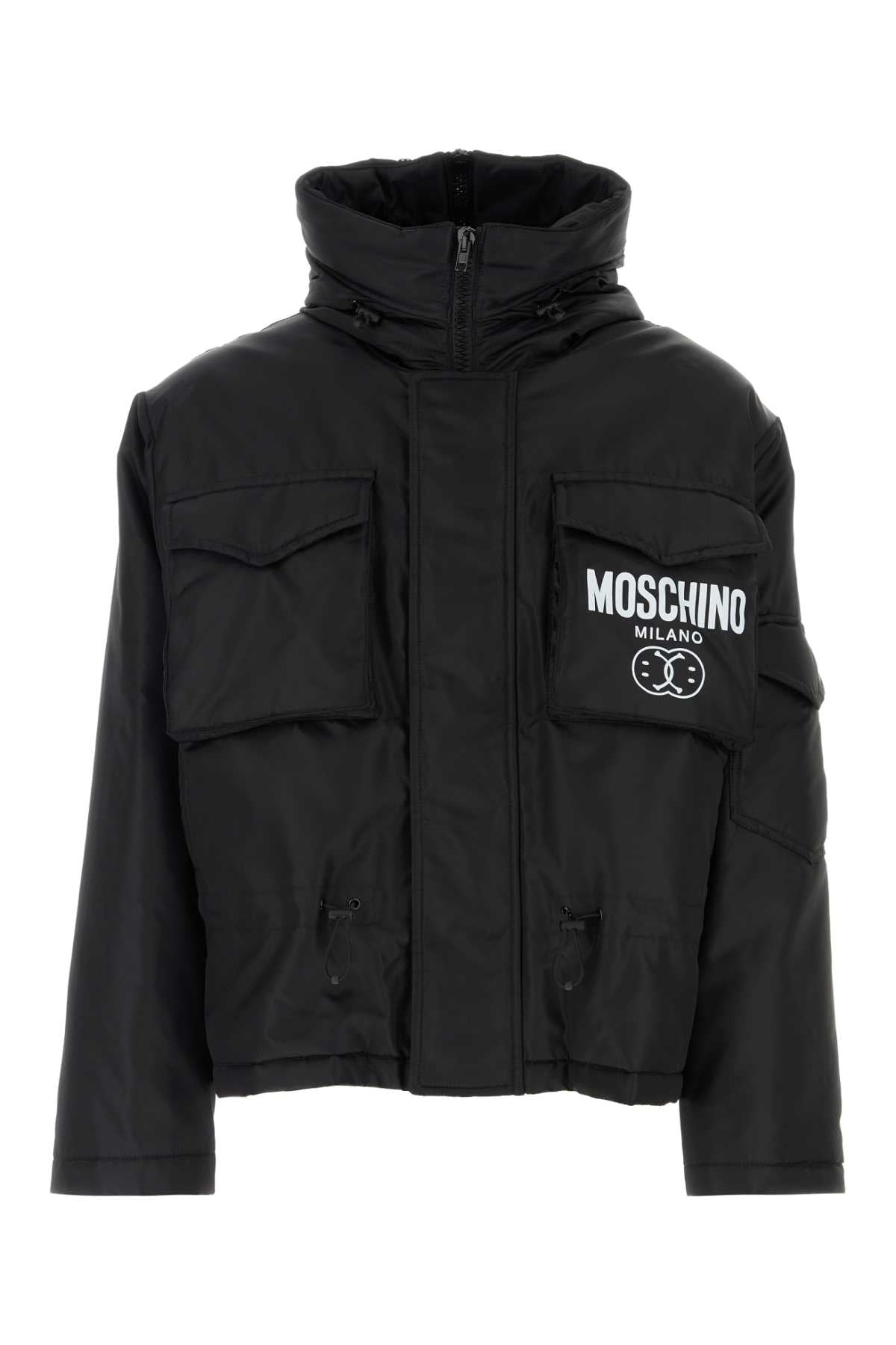 Black Nylon Padded Jacket 1555 Giubbini