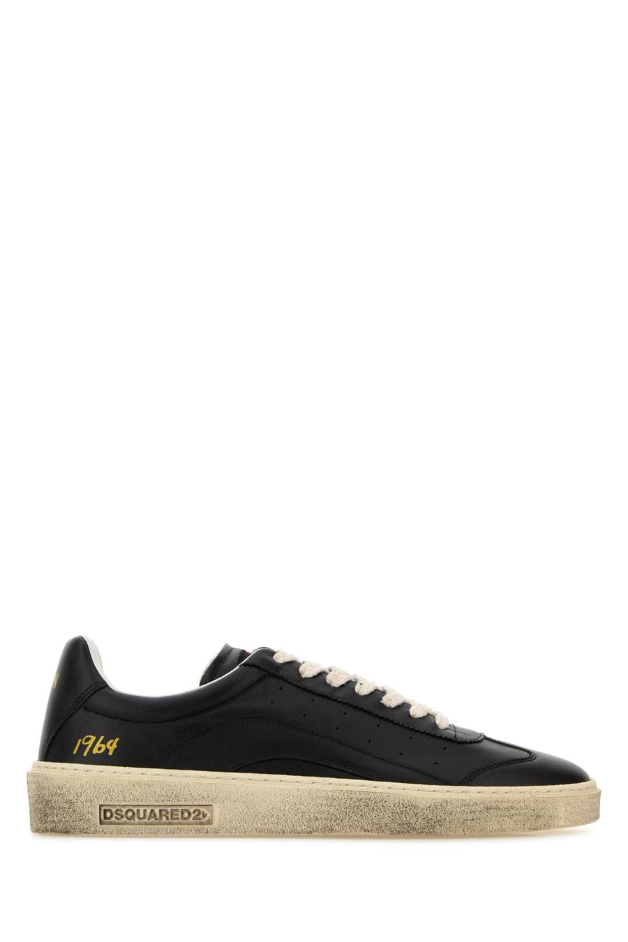 Dsquared2 Leather (exterior and interior) sneaker in black
