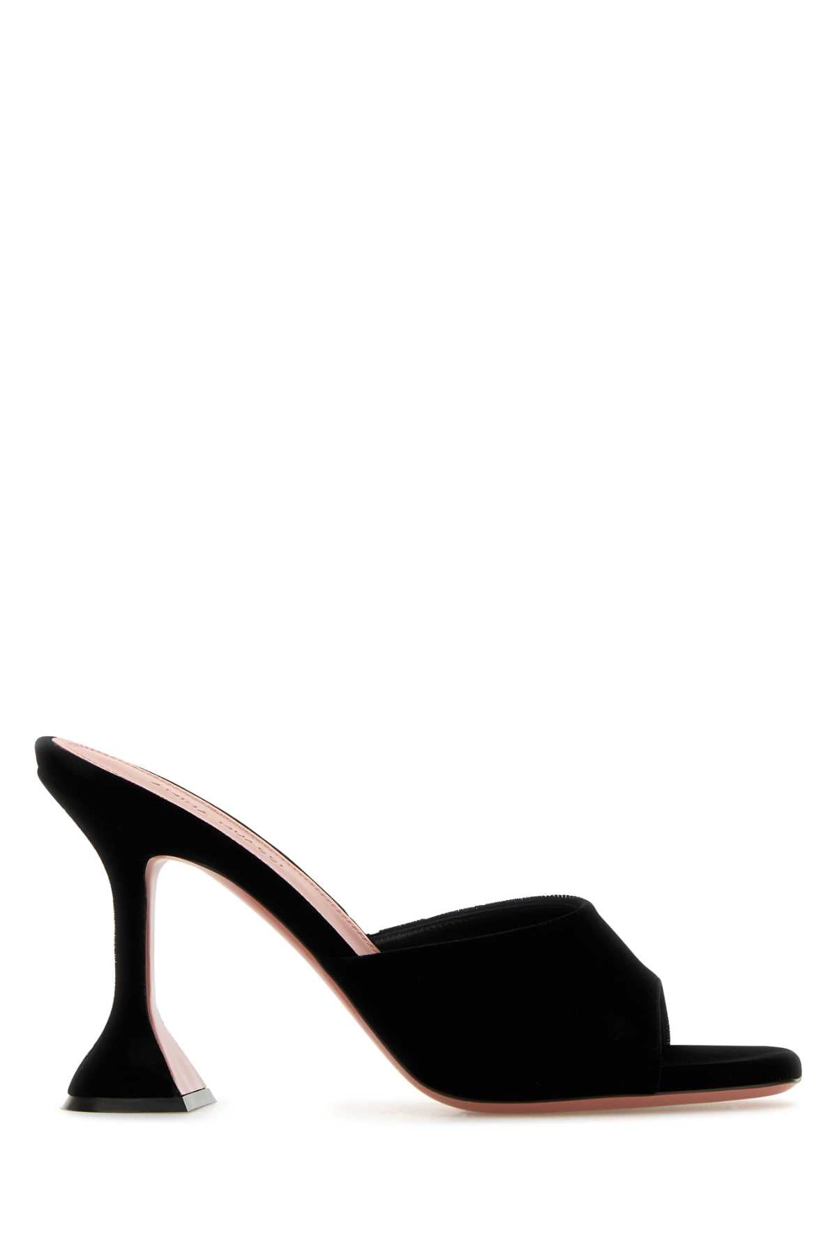 Black Velvet Lupita Mules Sandali