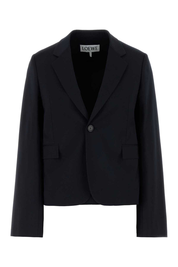 Loewe Exterior: 100% Wool; Lining: 50% Viscose blazer in navy