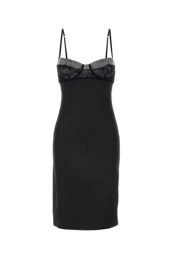 Oseree Tube 97% Polyester dress in black