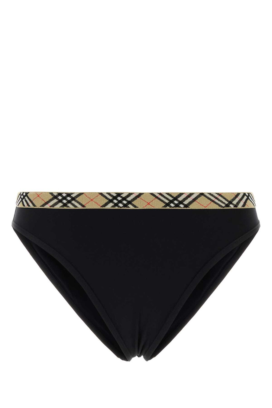 Burberry Exterior: 84% Nylon 16% Elastane; Lining: 100% Fabric bikini bottom in black