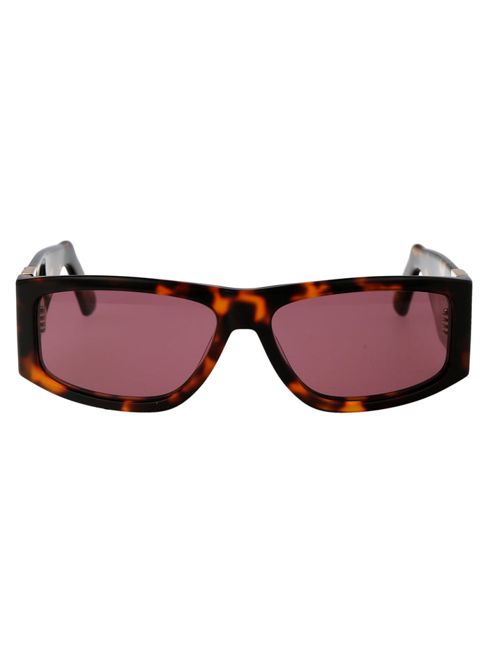 Gd0037 52s Avana Scura/bordeaux Acetate Sunglasses