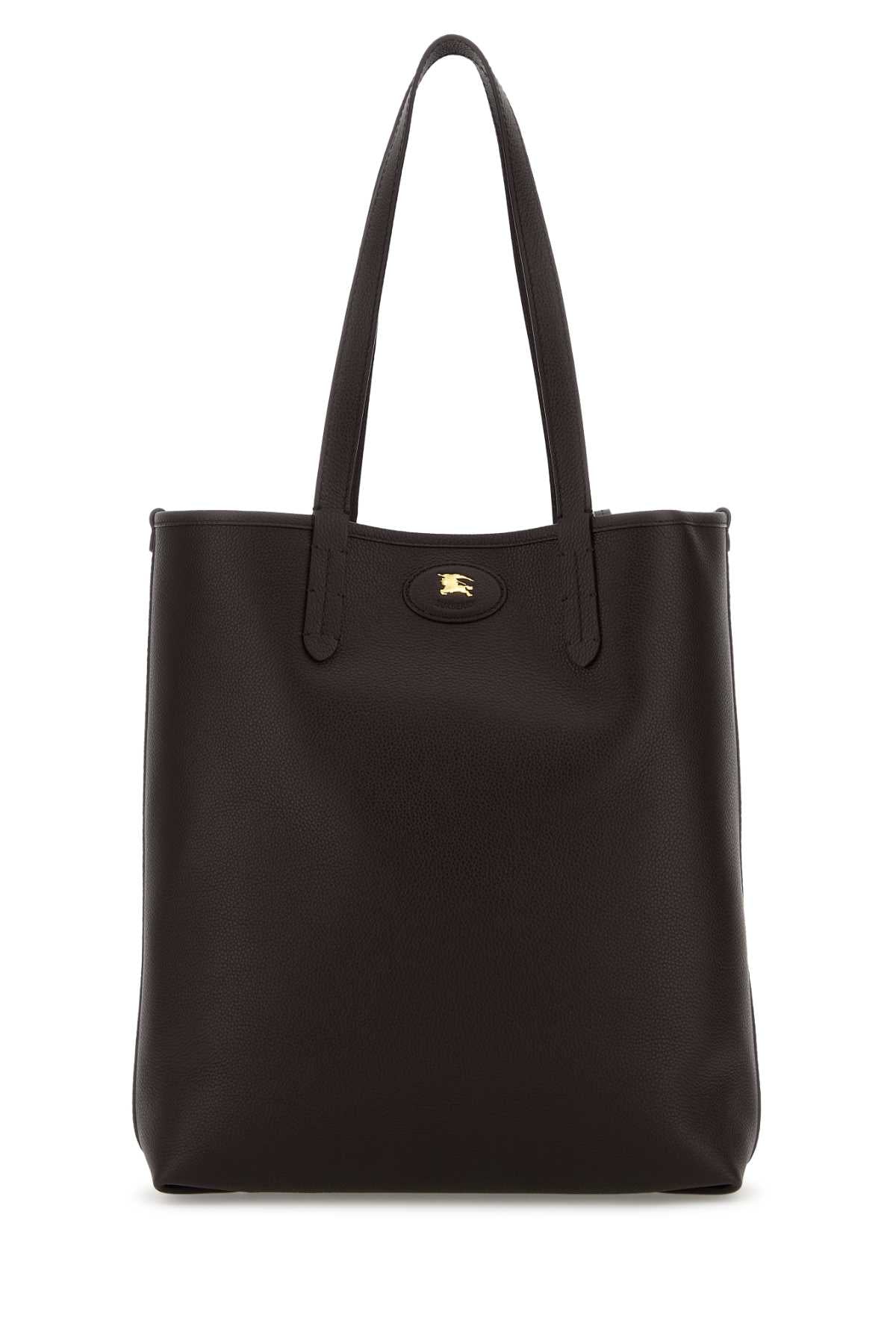 Dark Brown Leather Bloomsbury Shopping Bag Sandpeat Borse A Mano