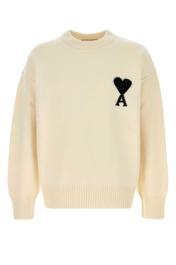 AMI Paris 100% Virgin Wool sweater in beige