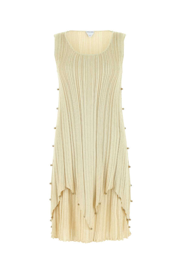 Bottega Veneta 59% Polyester 41% Viscose dress in gold