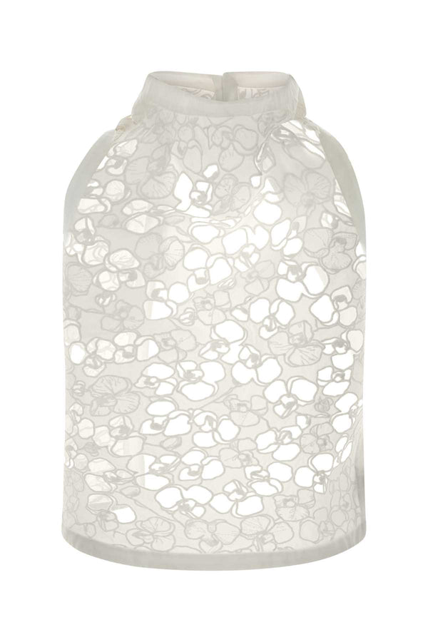 Carven 100% Cotton tank top in white