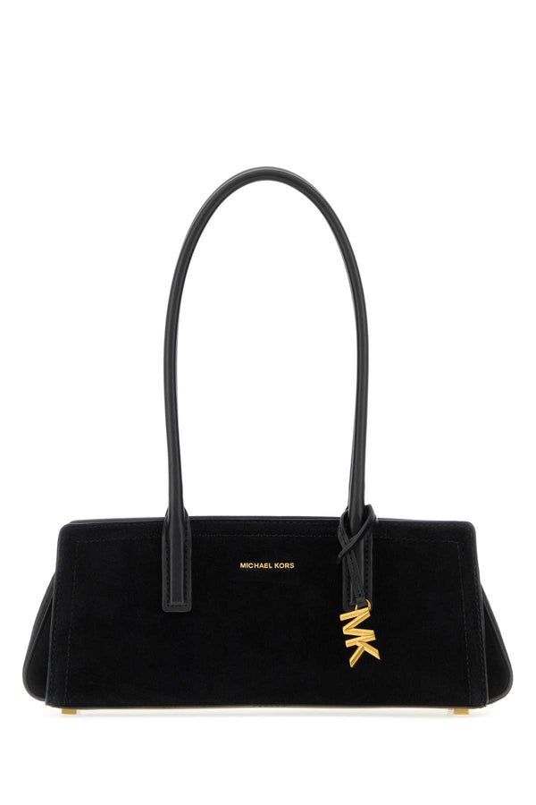 Michael By Michael Kors Shoulder Exterior: 100% Suede shoulder bag in black